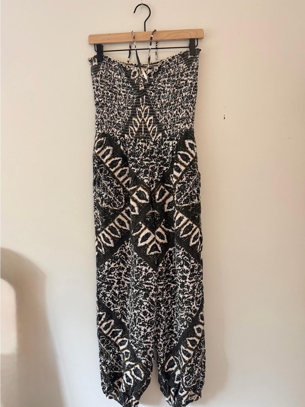Free People halter neck jumpsuit